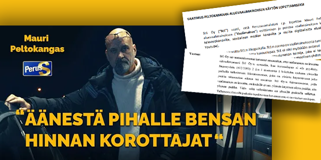 Energiayhtiö St1 vaatii Mauri Peltokankaan vaalivideon poistoa – tässä PS:n vastaus sanasta sanaan