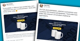 Yle taikoi valtavan valtiovelan kahdeksi kahvikupiksi, talousprofessorilta vastaveto: ”Jos YLE yksityistettäisiin, jokainen suomalainen saisi vuodessa 100 ilmaista kahvipakettia”