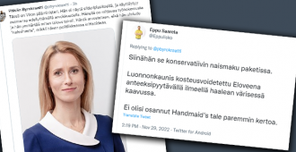 Vihreän miesliikkeen johtajalta alatyylinen ja naista halventava kommentti Suomen liittolaismaan Viron pääministeristä
