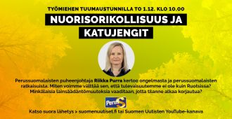Riikka Purra torstain Tuumaustunnilla klo 10 alkaen: aiheena katujengit ja nuorisorikollisuus – miten vältymme Ruotsin tieltä?